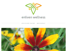 Tablet Screenshot of enlivenwellness.com